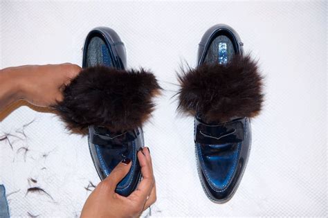 diy gucci fur loafers